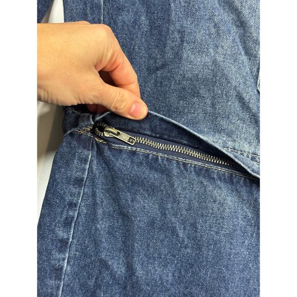 Empyre Men's Wide Leg Zip Off Cargo Denim Skate Jeans - Size 34 (35x29.5) - Picture 2 of 6